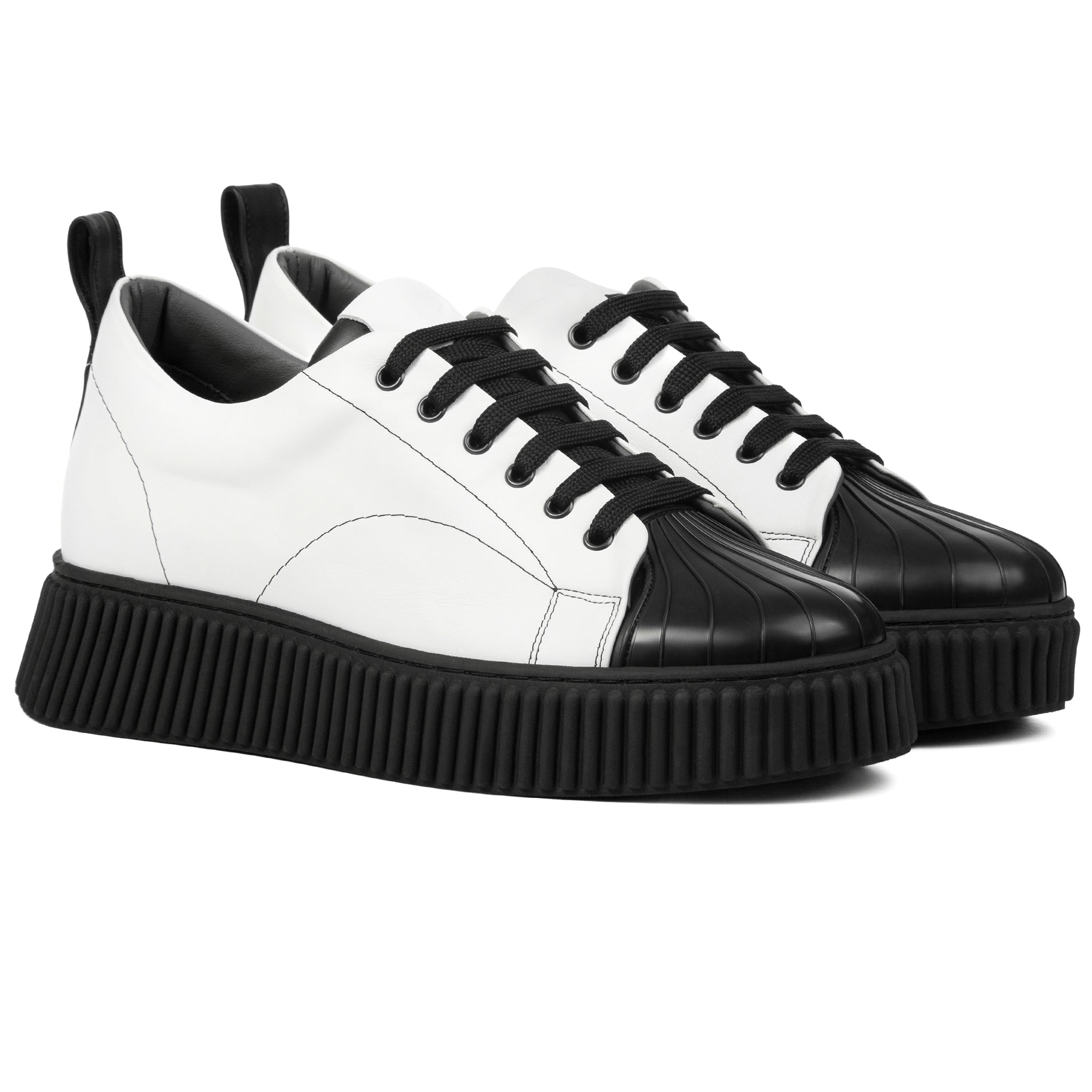 Briga One Black & White Leather